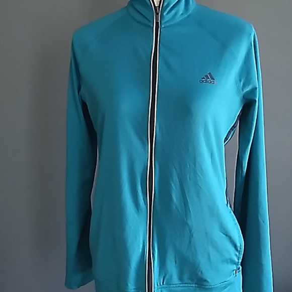 Adidas track zipper jacket sz medium - Picture 1 of 16